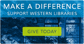 Make a Difference; Support Western Libraries; Give Today