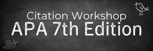 Citation Workshop APA 7th Edition